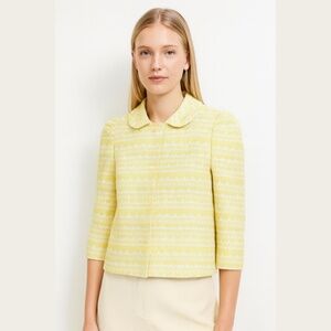 Red Valentino Yellow Flower Pattern Cotton Jacket